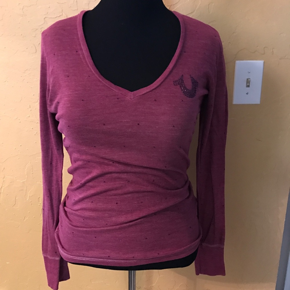 Authentic True Religion Long Sleeve Tee Size M