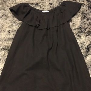 Black off the shoulder dress