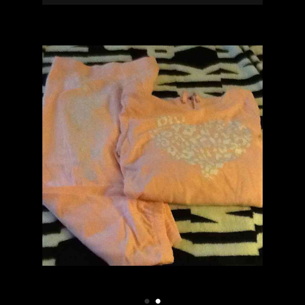 VS PINK ANGEL CAPRI SET