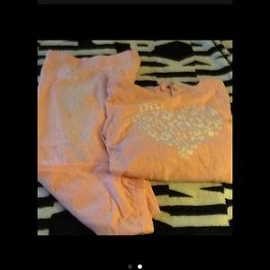 VS PINK ANGEL CAPRI SET