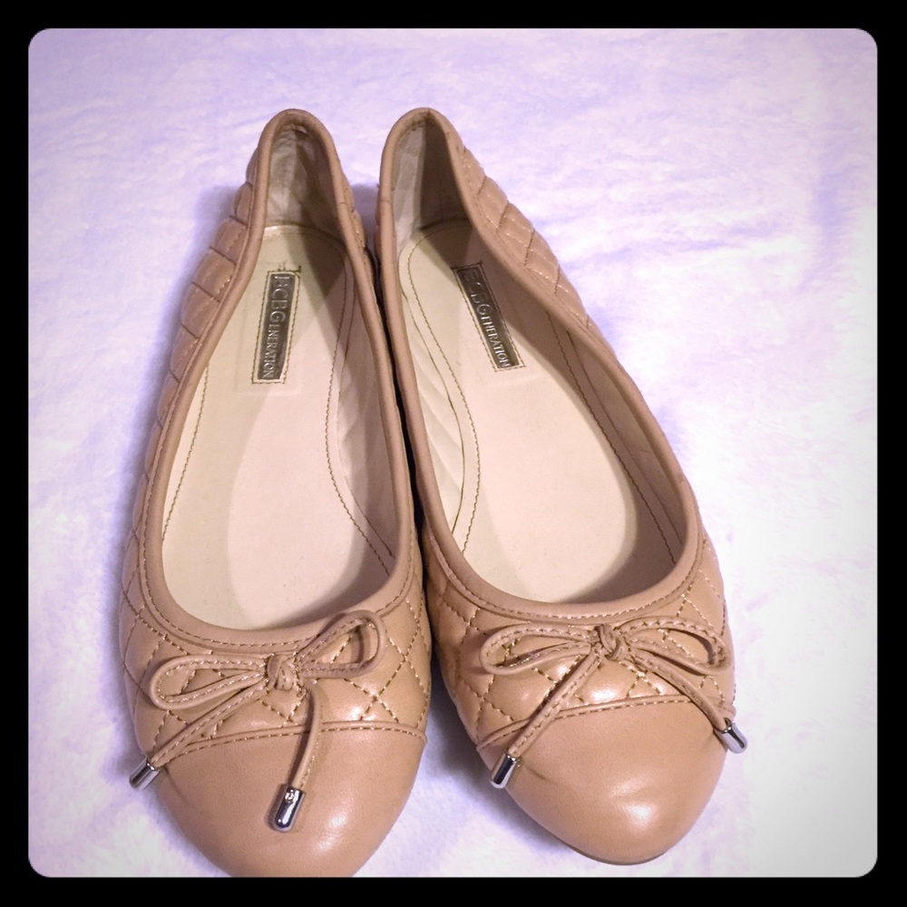 BCBGeneration beige ballet flats