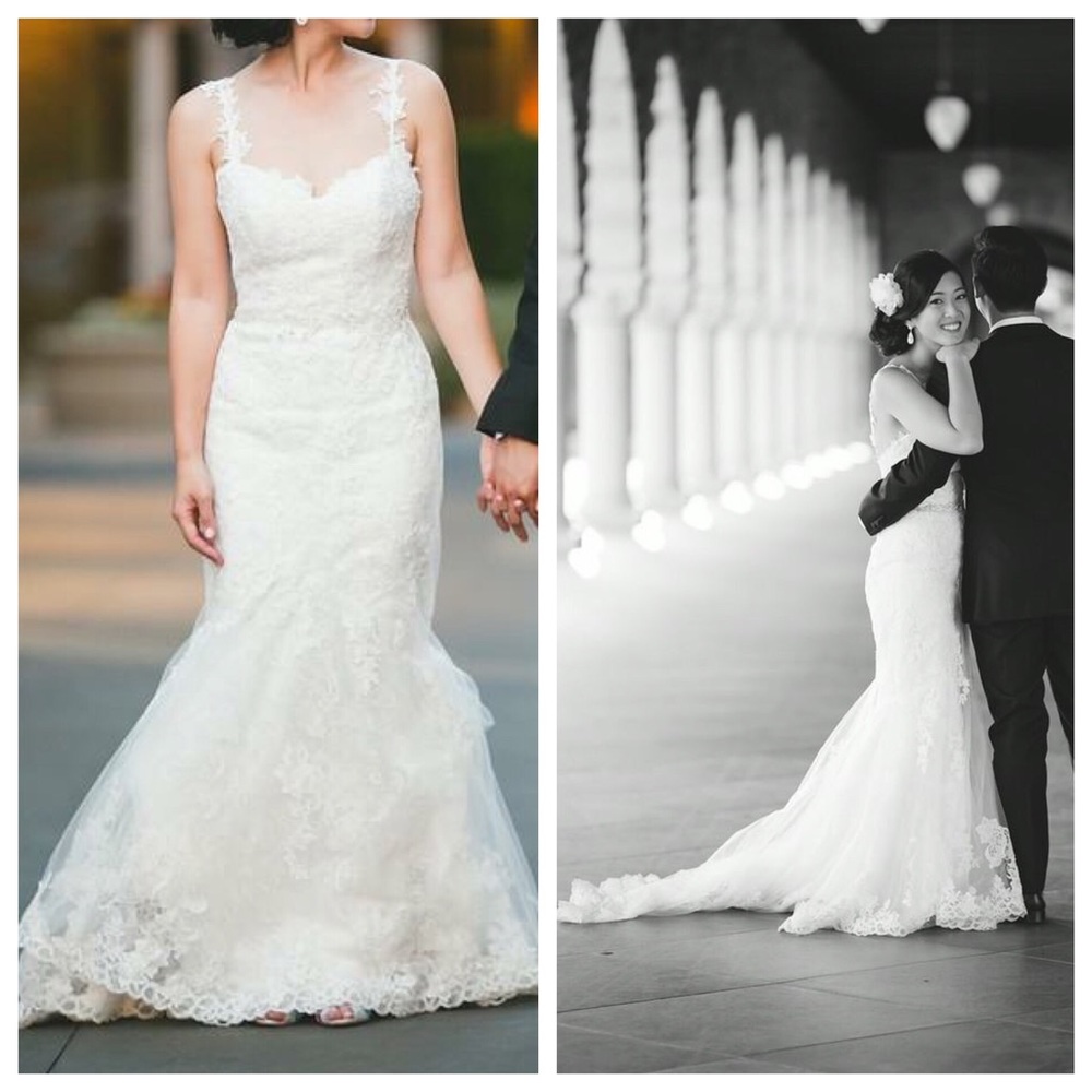 Enzoani "Hanako" lace wedding dress Sz 0 / 2 - Picture 1 of 1