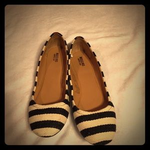 Striped mossimo ballet flats