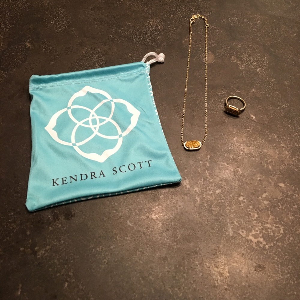Kendra Scott Necklace and Ring Set