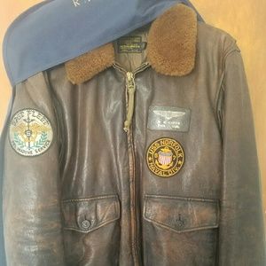 Authentic Leather Bomber Jacket