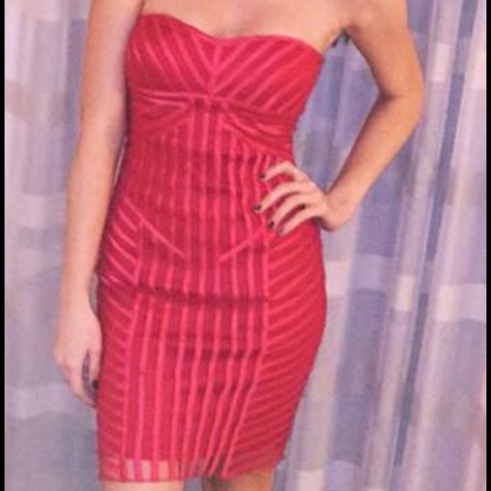 Cache red cocktail dress