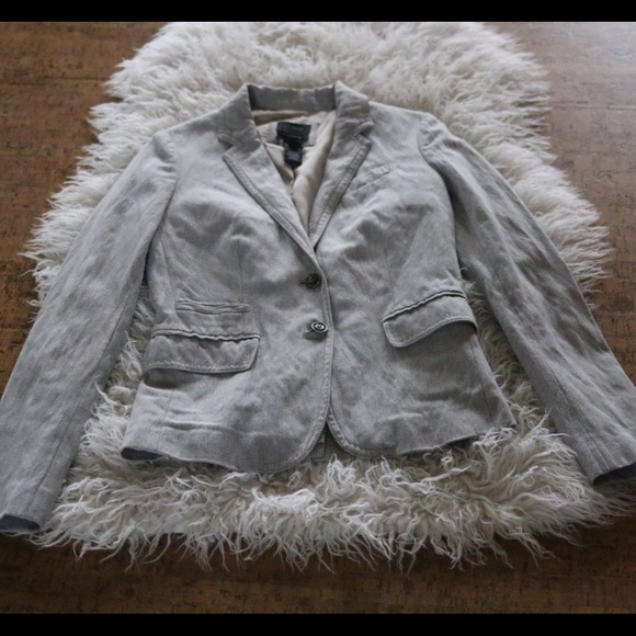 J. Crew Jackets & Blazers - J. Crew Schoolboy Blazer Size 0 Gray Herringbone