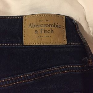 Abercrombie and fitch dark blue skinny jean