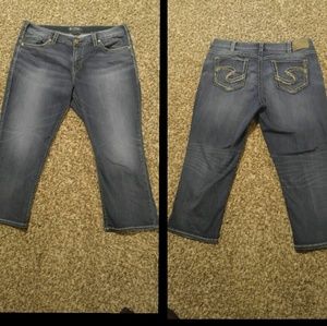 Women's size 18 Silver Jeans Capri