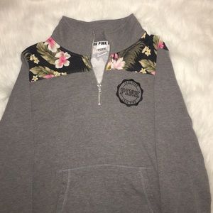 VS pink grey pullover