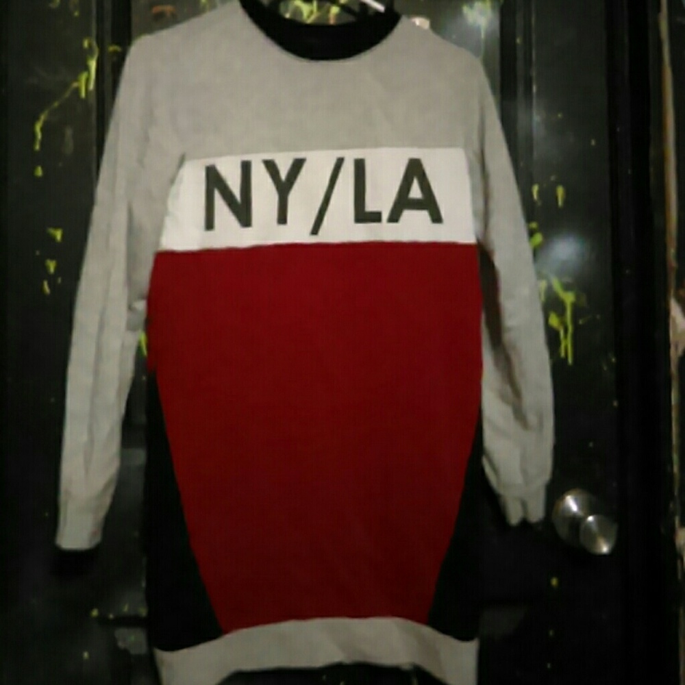 FOREVER 21 LONGLINE SWEATER