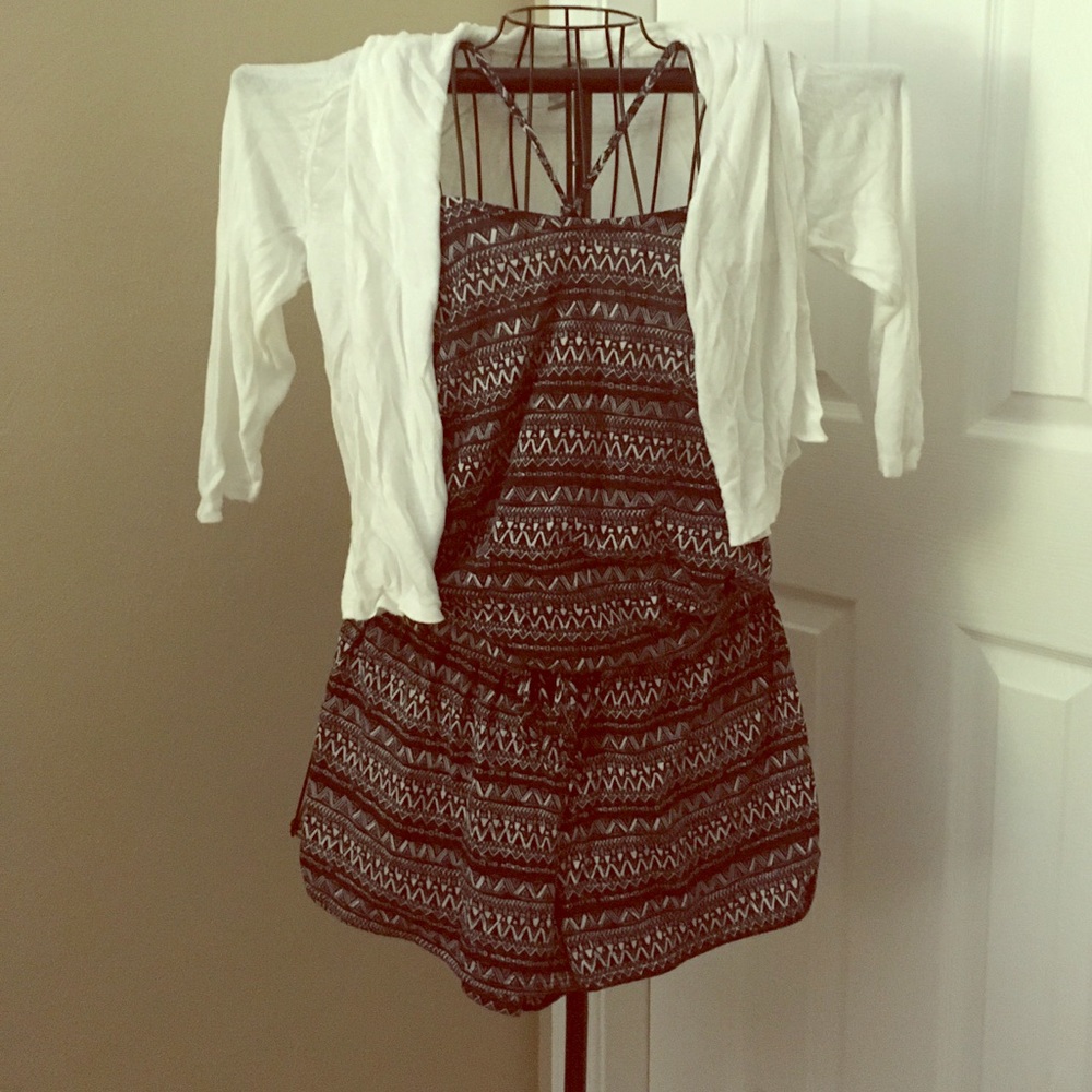 Spaghetti strap romper