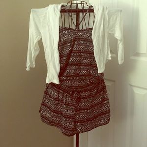 Spaghetti strap romper