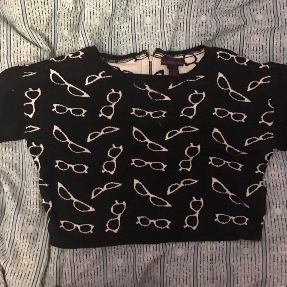 Material girl for Macy's crop sweater