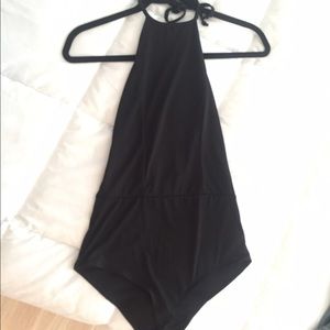 NWOT BLACK Charlotte Russe bodysuit