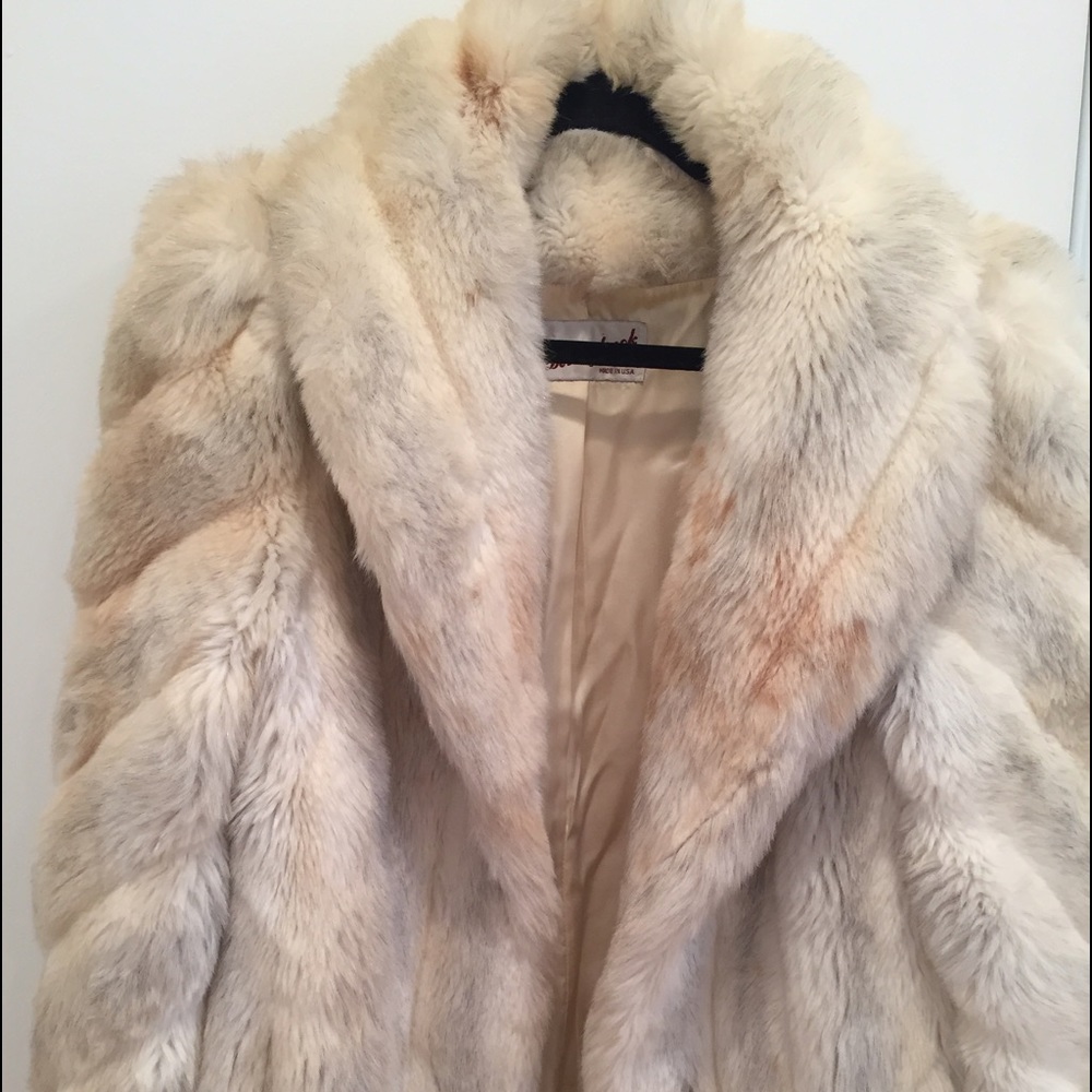 Women's vintage faux fur coat size L/XL