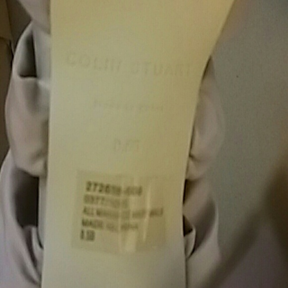 *COLIN STUART TAUPE SHEER FABRIC PUMPS - Picture 2 of 4