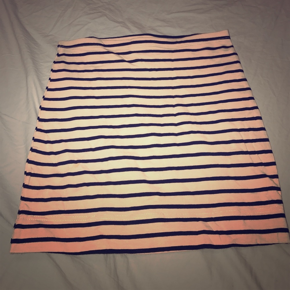 H&M Striped Mini Skirt