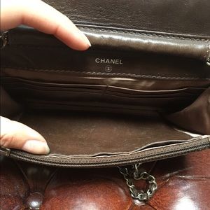 Authentic Chanel Wallet on Chain Bag