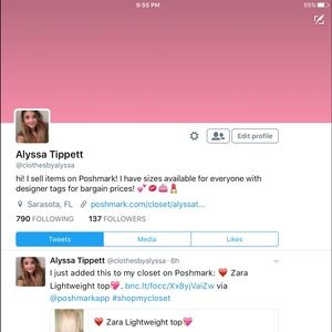 Follow me on Twitter! @clothesbyalyssa