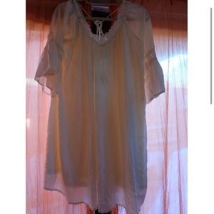 Pinkblush Ivory crochet dress/tunic