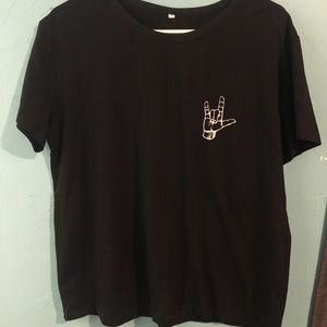 black rock on shirt