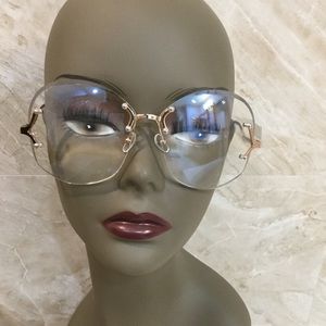 Vintage oversized sunglasses (GOLD)