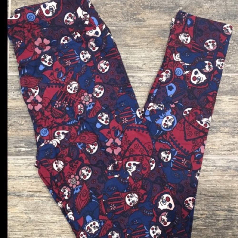 EUC OS lularoe Russian nesting doll leggings
