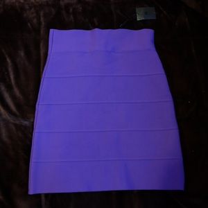 Bcbg MaxAzria Purple Simone Textured Power Skirt