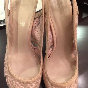 Beautiful beige color high hills by ZARA