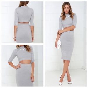 Lulus fuzzy sweater dress