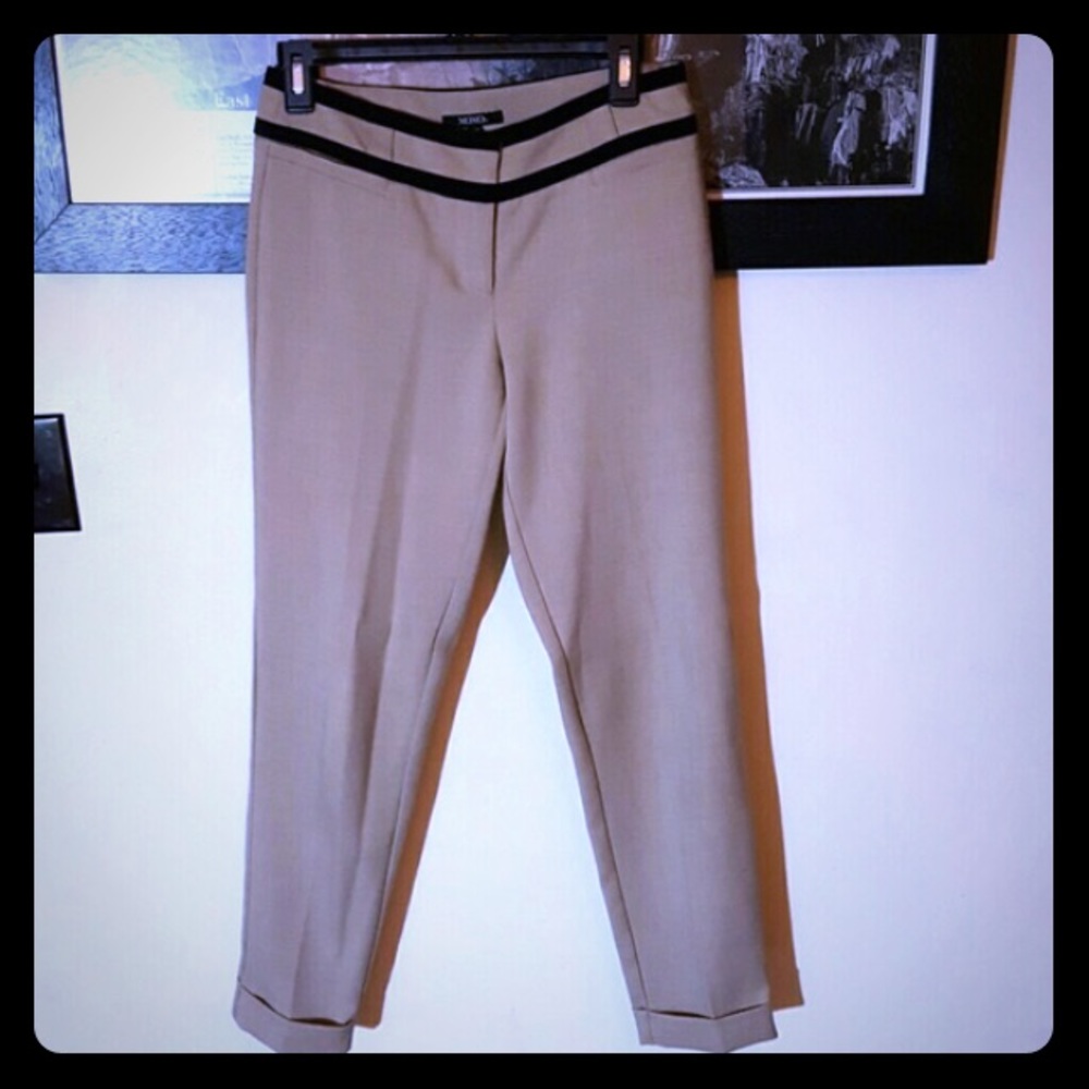 Black and Tan crop pants