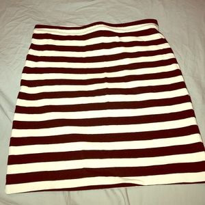 NWOT H&M Striped Mini Skirt