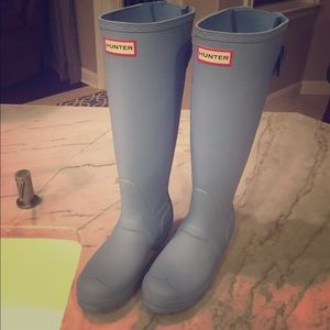 ☂️Blue matte Hunter Boots🐣🐥