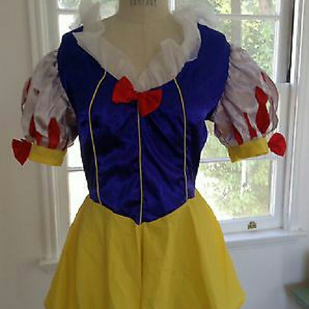 Snow White Costume Medium Dress Headband  Stocking