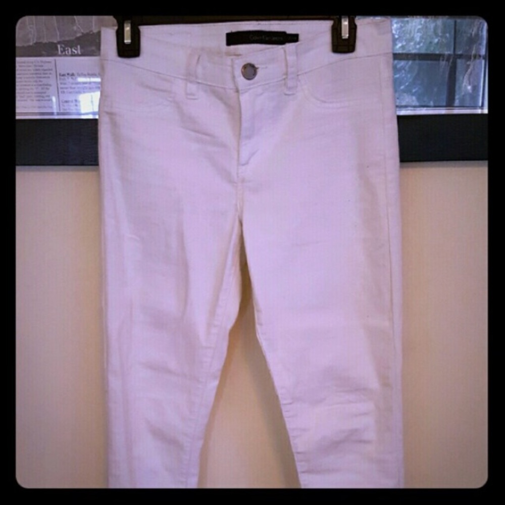 Calvin Klein jeans white leggings