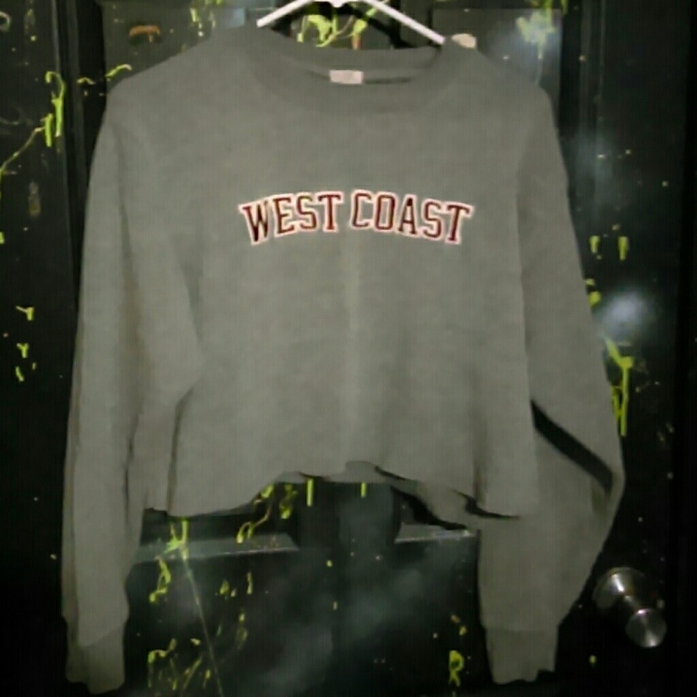 West coast long sleeve crop top