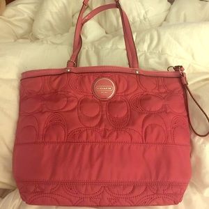 Coach Handbag (Cranberry)