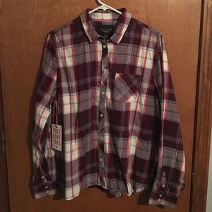 Maroon, Blue, and White Flannel