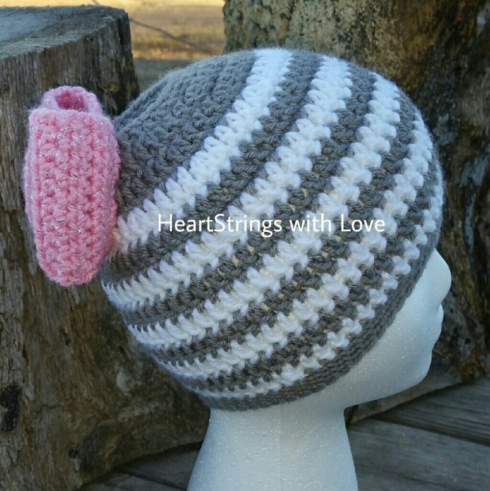 Messy Bun Bow Hat
