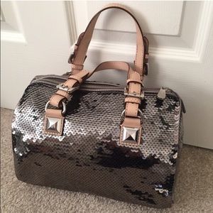 Michael Kors - Silver sequin satchel purse