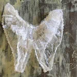 FREDRICK'S OF HOLLYWOOD lace open crotch panty