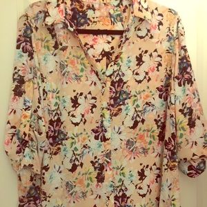 Floral button up