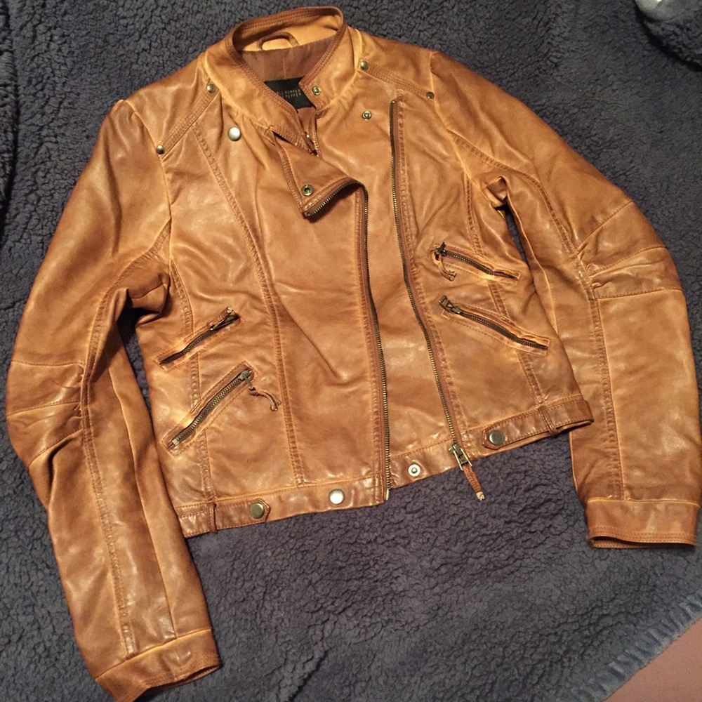 Blu Pepper Vegan Leather Jacket