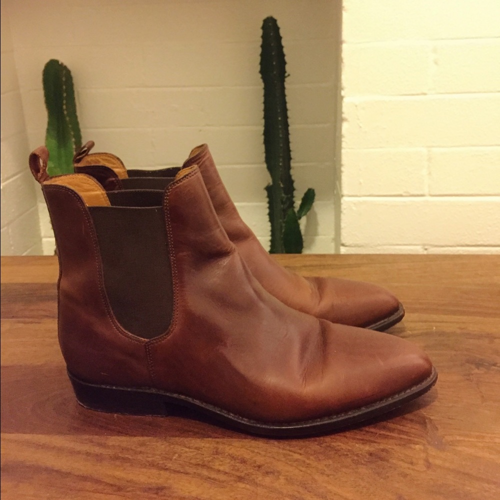 Cole Haan Chelsea Boots. Chocolate brown.
