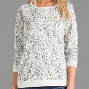 gray leopard sweatshirt