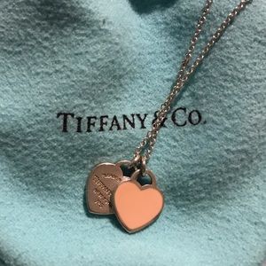 Tiffany and Co Pink Heart Necklace