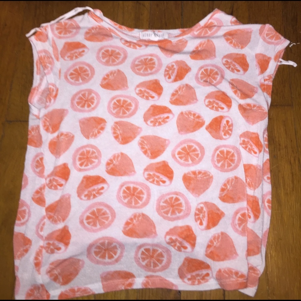 Orange Graphic Tee Shirt