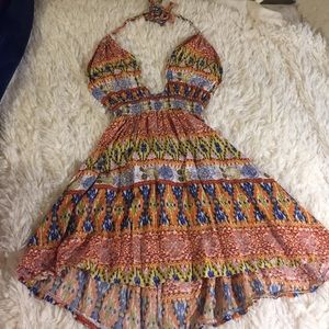 Backless Tribal summer dress