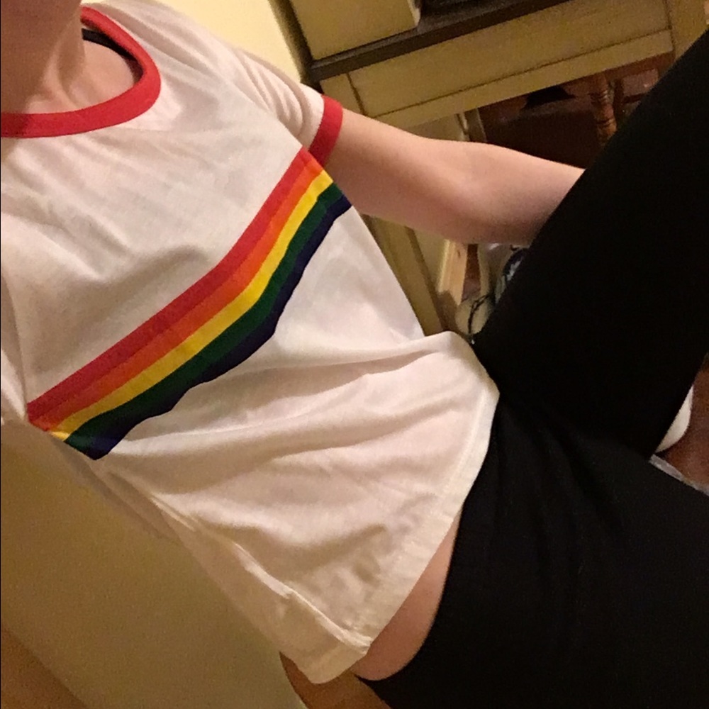 Rainbow Ringer Tee
